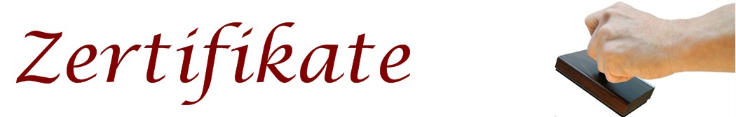Zertifikate-Banner